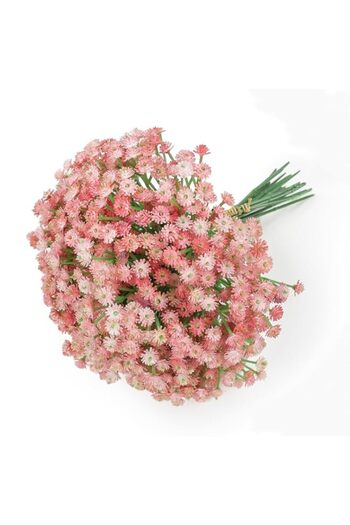Generic Pink Baby Breath Flowers, 12Pcs Fake Gypsophila Plants Artificial Baby Breath Flowers for Wedding B