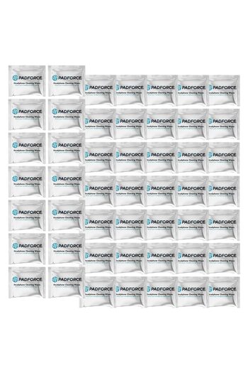 PadForce wet wipe for cleaning audio headphones - 50 pcs