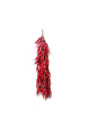 Generic 5 Strings Simulation Artificial Lifelike Fake Vegetable Artificial Red Pepper Hanging String Foam V
