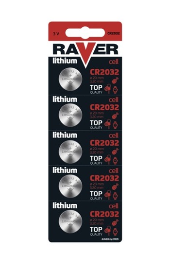 OEM Set baterii CR2032 Litiu 3V 5buc RAVER B7332