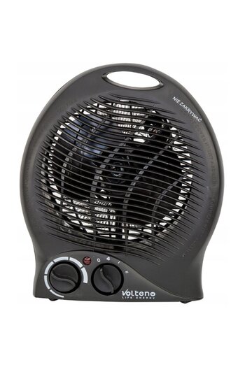 Volteno Termoventilator electric, Termostat, 2000W, Negru