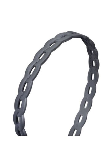 ANTBRO - Hairband for women with perforated plastic model, gray