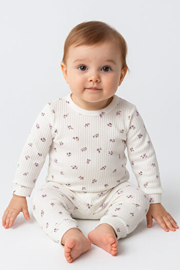 WOW 100% Cotton Floral Patterned Baby Set