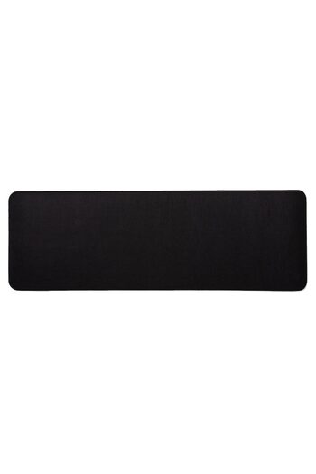 PadForce Minimalist Synthetic Wool Mousepad for Desktop, Gaming, Office, Non-slip - Black, 90x30cm