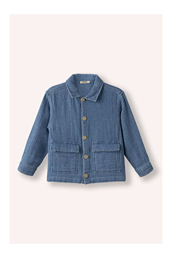 LC Waikiki Boy's Pocket Detailed Jacket Blue