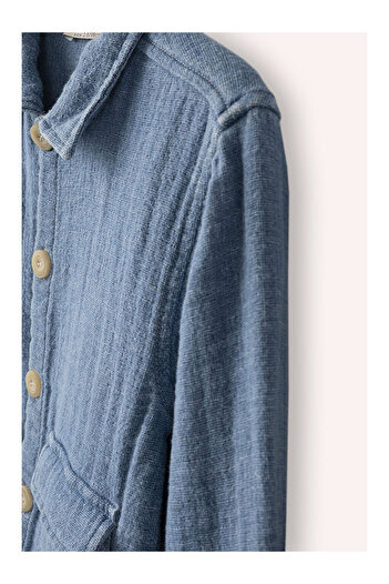 LC Waikiki Boy's Pocket Detailed Jacket Blue
