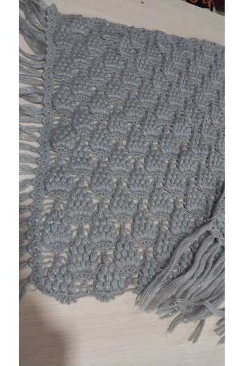 Papatyam Hand Knitted Dowry Shawl Crochet Shawl/ Bridal Shawl/ Knitted Shawl/Handmade Shawl/ Knitted/Crochet Embroidered/Alize Yarn