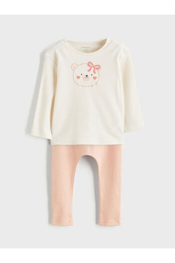 LC Waikiki Baby Girl Sweatshirt and Sweatpants