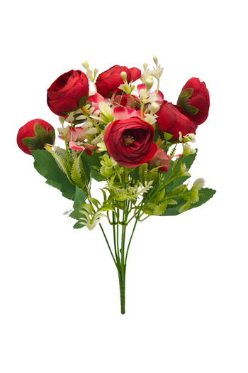 Çınar çiçekçilik Artificial Peony Bunch 6 Colors Decorative Arrangement Long Lasting Ornament for Home and Office