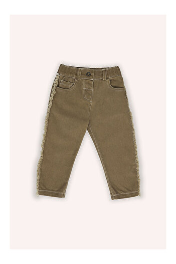 LC Waikiki Girl's Elastic Waist Denim Trousers