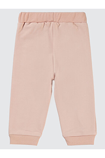 LC Waikiki Baby Girl Sweatpants 6-18 Months Light Powder