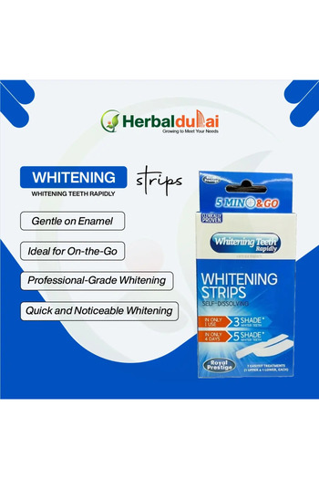 LOCK Royal Prestige 5 Min & Go Whitening Strips - Rapidly Whiten Teeth