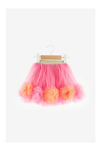 LC Waikiki Fuchsia Pompom Detailed Girls' Skirt - Hilda