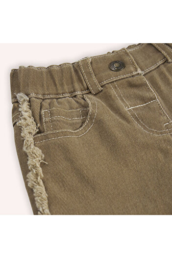 LC Waikiki Girl's Elastic Waist Denim Trousers