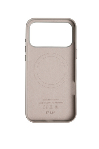 WATCHOFROYAL Bexocase iPhone 17 Pro Max Grey Leather Case with Magsafe Feature