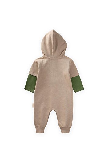 LC Waikiki Garni Detailed Jumpsuit 0-3 Years S Mink