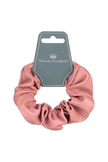 ANTBRO - Hair elastic ® with a copper-colored faux leather look