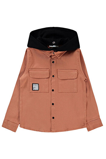 LC Waikiki Boys Hooded Shirt 10-13 Years Old Tile