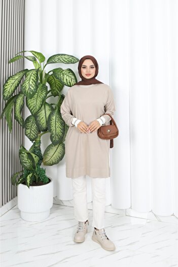 NİSUM MODA Sim Detailed Mercerized Tunic