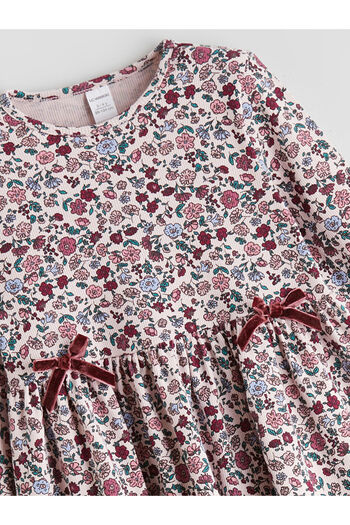 LC Waikiki Crew Neck Floral Girl's Dress