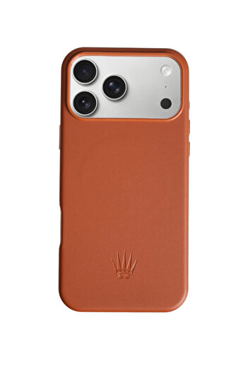 WATCHOFROYAL Bexocase iPhone 17 Pro Max Tan Leather Case with Magsafe Feature