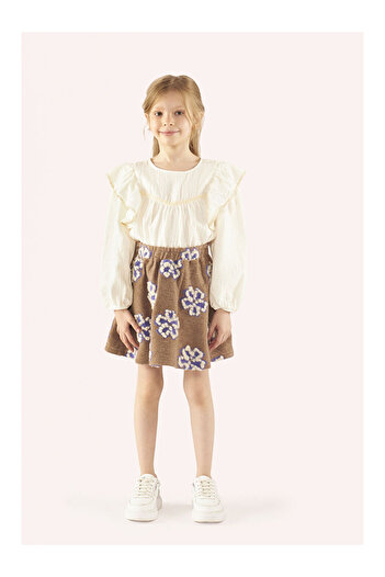 LC Waikiki Girl's Floral Patterned Skirt