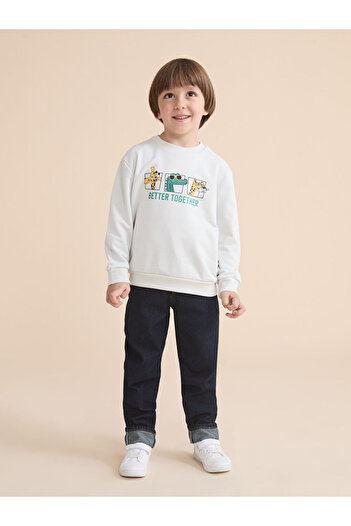 LC Waikiki Animal Printed Boys' Sweatshirt