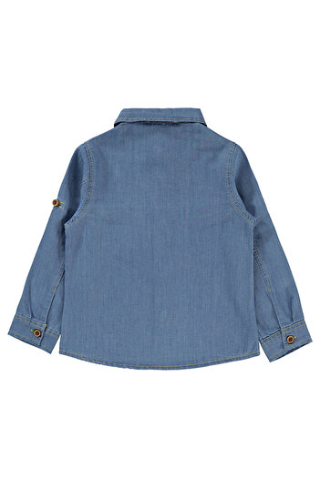 LC Waikiki Boys' Shirt 2-5 Years Dark Blue