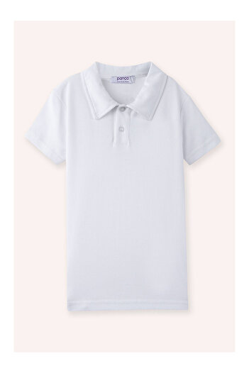 LC Waikiki Boy's Polo Neck T-Shirt White