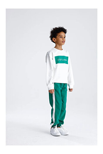 LC Waikiki Printed Single Stripe Tracksuit