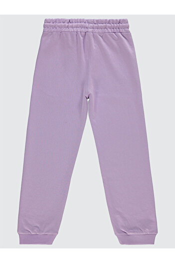LC Waikiki Girls' Tracksuit Bottoms 6-9 Years Old Lilac