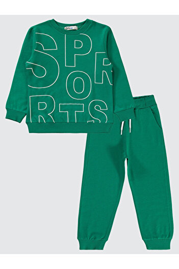 LC Waikiki Boy's Tracksuit 2-5 Years Old Green