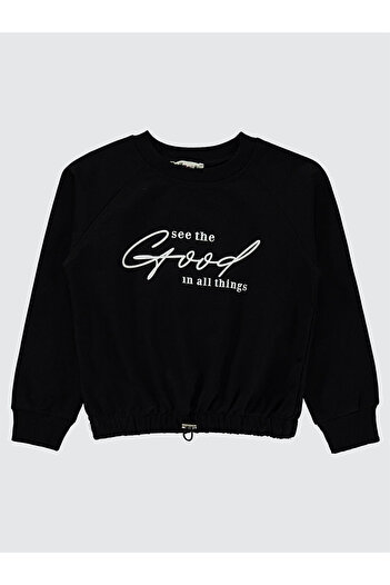 LC Waikiki Girls Sweatshirt 10-13 Years Old Black