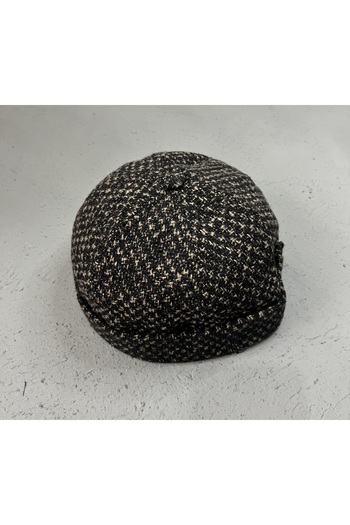 ZERAMİNE Wool Textured Unisex Fisherman Hat – Vintage Docker Model - Lined - Velcro Fastener
