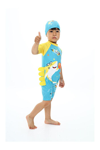 LC Waikiki Boneli Zippered Boys' Swimsuit