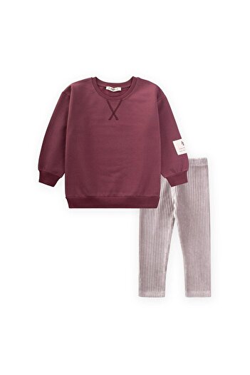 LC Waikiki Sweatshirt 2-10 Years Plum