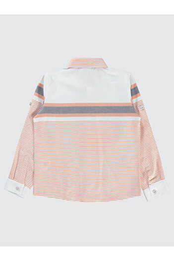 LC Waikiki Boys' Shirt 6-9 Years Old Coral