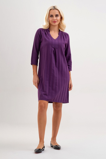 Bold & Young Washed Cotton Lycra Dress with Pockets