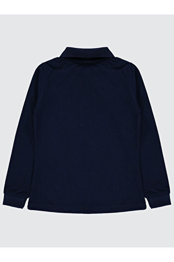 LC Waikiki Girls Sweatshirt 6-9 Years Old Navy Blue