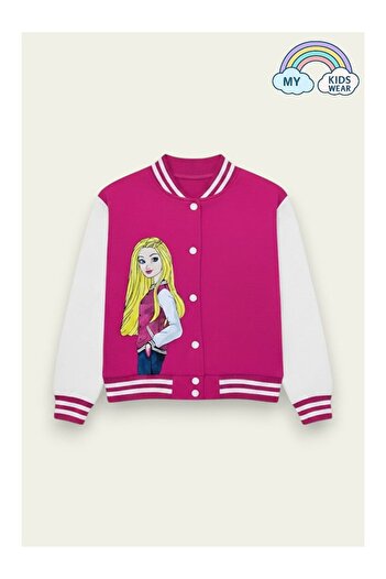 LC Waikiki Girl's Long Sleeve Front Printed Jacket 11-12 Years Old 12085