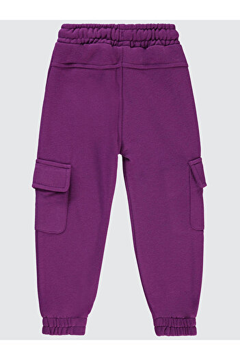 LC Waikiki Girls' Tracksuit Bottoms 2-5 Years Purple