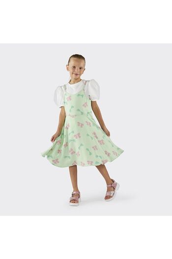 LC Waikiki Girls' Patterned Two-Piece Dress