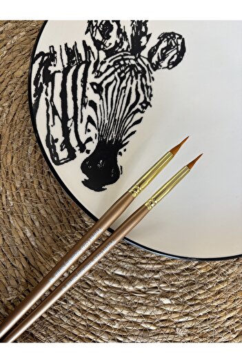 Pinart Kolinsky Natural Chamber Tile Painting Brush Set