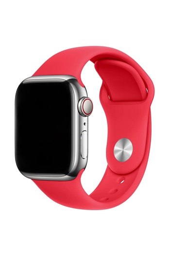 Compatibil Apple Silicone Strap, Apple Watch 2/3/4/5/6/7/8/9/10 42mm/11 42mm/SE, 38/40/41/42mm S/M, Red