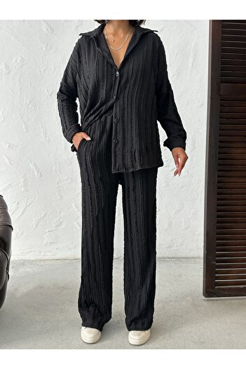 Zeynep Öykü Style Women's Shirt Pants Bottom Top Set