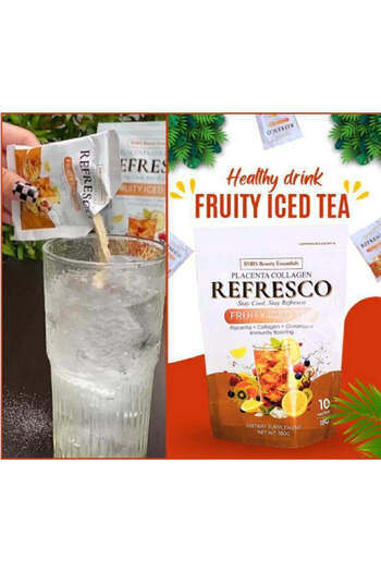 BMRS Placenta Collagen Fruity Iced Tea Refresco Drink