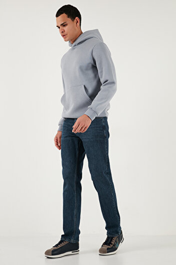 Buratti Stretch Cotton Comfort Fit High Waist Pipe Leg Jeans Men's Denim Pants 4400C04Texas