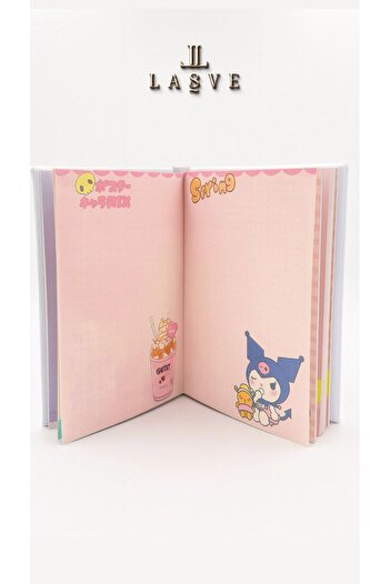 kuromi Licensed Puffy Covered Notebook with Bookmarks New Season Premium Design