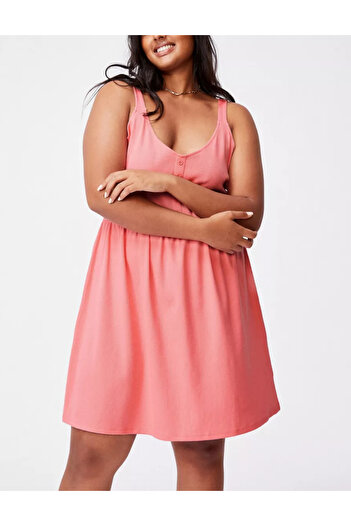Cotton Cotton mini dress, pink