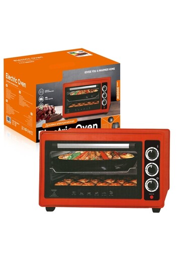 Rovitech Cuptor electric, 2000W, 48l, 2 tavi, rosu